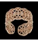 BAGUE DENTELLE OR ROSE DIAMANTS