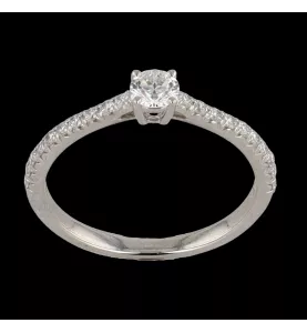 SOLITAIRE TIFFANY AND Co. PLATINE DIAMANTS