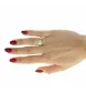 RING AUS GELBGOLD MIT DIAMANTEN