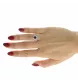BAGUE OR GRIS SAPHIR ET DIAMANTS