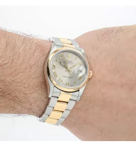 ROLEX DATEJUST GOLD STAHL 36MM