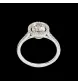 Solitaire Or gris 0.90 carats