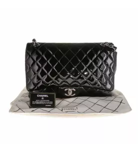 CHANEL TIMELESS JUMBO BLACK BRILLIANT