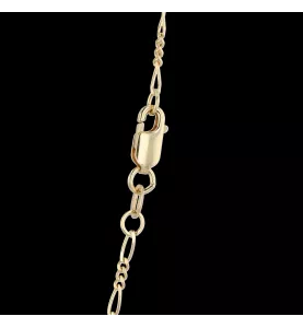 Collier or jaune pendentif Rose