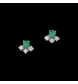 GOLD EMERALD DIAMOND EARRINGS