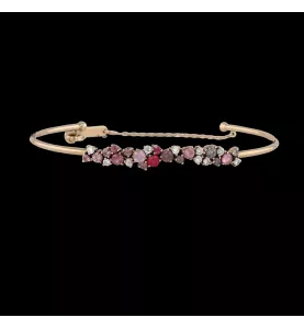 Armband aus Roségold mit Saphiren und Diamanten