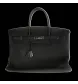 Sac à main HERMES Birkin 40 noir.