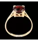 Bague or jaune grenat
