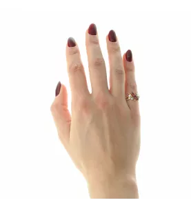 YELLOW GOLD RING 3 RUBIES