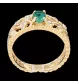 ANELLO CON SMERALDO IN ORO GIALLO