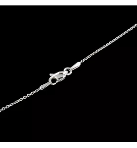 White gold diamond solitaire necklace 0.34 carats