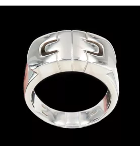 BVLGARI PARENTESI BAGUE OR GRIS