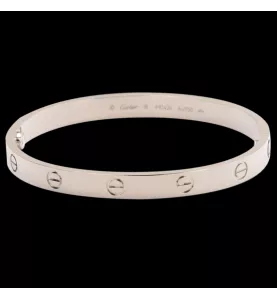 Bracelet LOVE de Cartier en or gris