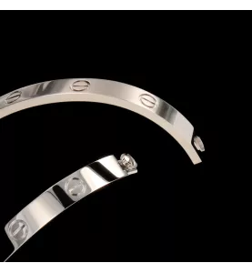 Bracelet LOVE de Cartier en or gris