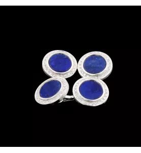 Lapis Lazuli white gold cufflinks