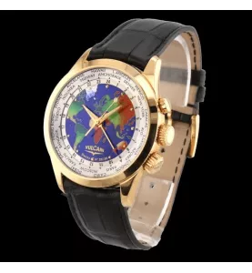 Vulcain Cloisonne World GMT Alarm