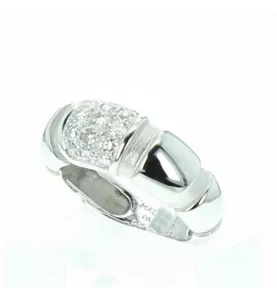 Bague Mauboussin or gris et diamants